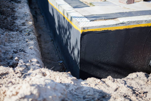 Residential Exterior Waterproofing installation at a Saint Charles, MI home by SJ Waterproofing Pros